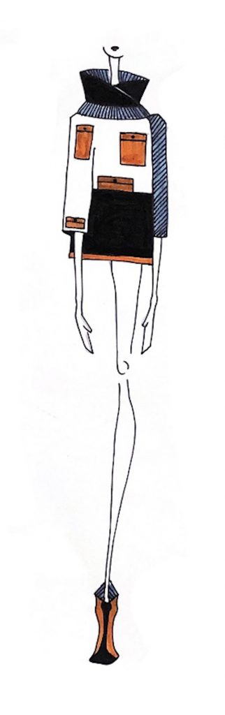 BOZZETTO DI MODA LIBERO (o a tema_ Optical art) (2 giu 2022, 02_51)